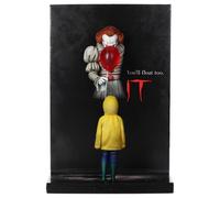 SD Toys Figurine Pennywise & George - Poster 3D - IT - Collection Iconic Fan Figure