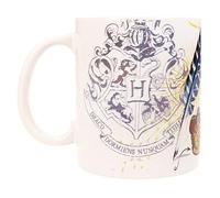 Harry Potter Tasse Boucliers Maisons Poudlard, Céramique, Blanc, 8 Cm