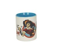 SD toys Mug avec Motif Wonder Woman Chaîne, céramique, Blanc et Bleu, 10 x 14 x 12 cm