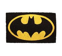 SD TOYS - Paillasson Entrée Batman Fibre de Coco, antidérapant, Noir et Jaune, 73 x 43 cm