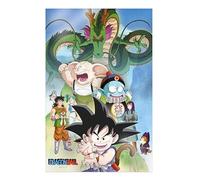 SD TOYS - Poster 3D Shenron and Heroes Dragon Ball - Dimensions 38 x 58 cm