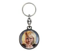 SD TOYS - Tiffany Porte-clés rond en métal Chucky, multicolore, S