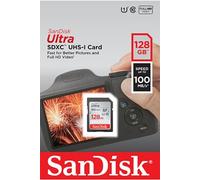 Carte mémoire SDXC UHS-I U1 128 Go - SANDISK - ULTRA SDHC 100MB/s