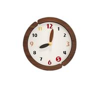 SDA287MZ École Wall Clock Buttercream Silent Operation Easy Installation Battery-Powered Bureau(Grand)