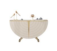 SDA287MZ Entrées Table Console en Faux marbre, Table de canapé étroite avec Armoire Semi-Circulaire, décorative Moderne, d'entrée for Salon, Couloir, Hall Couloirs(Petit)