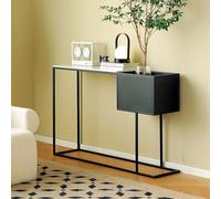 SDA287MZ Entrées Table d'entrée Moderne, Table d'appoint étroite avec Plateau en Faux marbre, Console for Salon, Couloir, Chambre à Coucher Couloirs(Moyen)