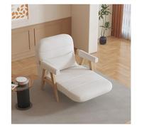 SDA287MZ Ergonomique Canapé-lit, canapé-lit avec accoudoir, Moderne Dossier réglable, canapés Convertibles for Salons, Bureaux, Petits espaces, Appartements(Blanc,80cm)