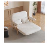 SDA287MZ Ergonomique Canapé-lit, canapé-lit avec accoudoir, Moderne Dossier réglable, canapés Convertibles for Salons, Bureaux, Petits espaces, Appartements(Blanc,100cm)