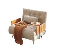 SDA287MZ Ergonomique Canapé-lit Pliable en Bois, canapé-lit Assis et endormi avec Plateau Dossier réglable, Chaise Convertible Moderne, Pouf Pliant Multifonctionnel(99cm)