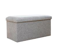 SDA287MZ Hall d'entrée Tabouret à Langer d'entrée rectangulaire de Rangement Domestique Peut s'asseoir Adulte Boîte Banc Repos Pliable Vestiaire(Grigio,Moyen)