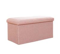 SDA287MZ Hall d'entrée Tabouret à Langer d'entrée rectangulaire de Rangement Domestique Peut s'asseoir Adulte Boîte Banc Repos Pliable Vestiaire(Pink,Petit)