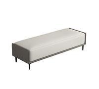 SDA287MZ Hall d'entrée Tabouret de Bout lit Chambre à Coucher, Banc Chaussures, Long, entrée Luxe, Haut Gamme, Salon, canapé, Tabouret Vestiaire(Gray+Off-White)