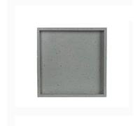 SDA287MZ Léger Bac à Plantes carré en résine synthétique, Imitation Palette de Ciment, for Jardin, terrasse(Grigio,XS)