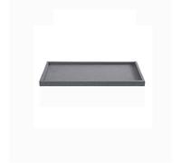 SDA287MZ Léger Plateau de récupération rectangulaire for palettes Plantes, Soucoupe en résine synthétique for Jardinage Domestique(Grigio,Petit)