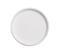 SDA287MZ Léger Soucoupes de Bureau en céramique for Pots Fleurs Ronds, for l'intérieur et l'extérieur, Plateau d'égouttement(Blanc,XS)