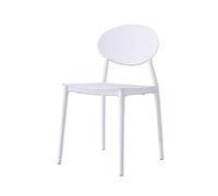 SDA287MZ Multi-Usage Chaise en Plastique avec Dossier adaptée à la Coiffeuse et Chambre Coucher(Blanc)