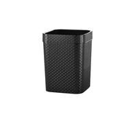 SDA287MZ Poubelle Poubelle ouverte en imitation rotin, for usage intérieur dans les toilettes cuisine(Noir)