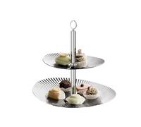 SDA287MZ Présentoir décontracté et élégant à deux niveaux : un présentoir for les desserts collations Support Gateau
