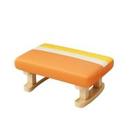SDA287MZ Utilisations polyvalentes Tabouret Bas de ménage en Bois Massif Petit Tabouret Table Basse Porte à Langer(Orange)
