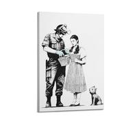 SDAEWUBB Banksy Poster d'art décoratif sur toile - Poster mural moderne pour chambre à coucher - 50 x 75 cm