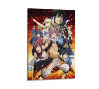 SDAEWUBB Fairy Tail Season Poster d'anime 10 - Impression sur toile - Décoration murale moderne pour chambre à coucher - 50 x 75 cm
