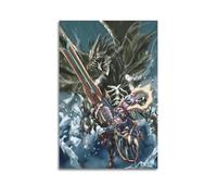 SDAEWUBB Poster décoratif sur toile Monster Hunter World Game - Poster mural moderne pour chambre à coucher (60 x 90 cm)