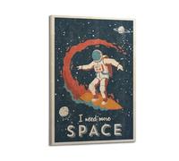 SDAEWUBB Poster décoratif sur toile style rétro surfeur pour chambre à coucher (50 x 75 cm)