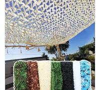 SDAFDPro Filet de Camouflage Militaire Parfaits,Voile Solaire Camouflage Net Filets Idéal pour Camping,Décoration,Chasse,Crème Solaire,Filet De Camouflage Militaire,Cache,5x7m
