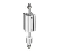 SDAJ-B Petit cylindre fin, alésage de 100 mm, cylindre pneumatique réglable, filetage externe sans aimant(SDAJ100X10-10-B)