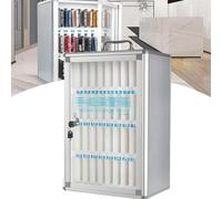 SdaryWare Boîte de rangement murale pour téléphone portable, en alliage d'aluminium, pour bureau, salle de classe, salle de sport (36 emplacements, taille unique)