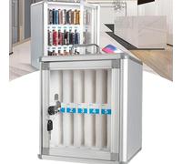 SdaryWare Boîte de rangement murale pour téléphone portable, en alliage d'aluminium, pour bureau, salle de classe, salle de sport (12 emplacements, taille unique)