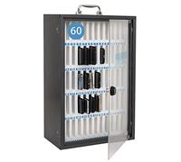 SdaryWare Casier de téléphone portable pour téléphones portables, organiseur pour salle de classe, usine, fentes en métal pour téléphone portable (argent-60)