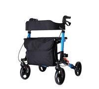 SdaryWare Déambulateur léger et pliable à 4 roues avec sac de siège, aide à la mobilité pour adultes et personnes âgées en aluminium
