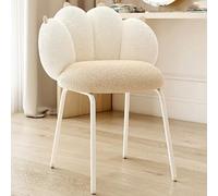 SdaryWare Fauteuil de Coiffeuse, Fauteuil de Coiffeuse rembourré en Velours Motif Patte de Chat, Fauteuil de Coiffeuse de Maquillage pour Chambres et salles d'eau,Milk Tea Color-Rotatable