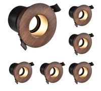SdaryWare Lot de 7 Spots encastrés LED 3,4 Pouces 3CCT, Garniture Anti-éblouissante, plafonnier en Aluminium CRI90, plafonnier encastré LED Ultra-Fin, 3 000 K/4 000 K/6 000 K au ch,B-3000k-12W