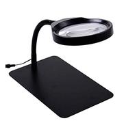 SdaryWare Loupe, Lampe loupe x10 - Lentille éclairée par la lumière du Jour - Lampe de Bureau loupe rotative à Bras pivotant, Lampe de Table pour Table, travaux manuels, Artisanat, Bijoux,
