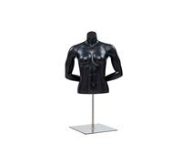SdaryWare Mannequin de Mannequin Homme et Femme avec Base en métal, présentoir de t-Shirts à Dos Creux, présentoir de Mannequin pour Magasin de vêtements,B-B