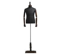 SdaryWare Mannequin de présentation, Corps de Mannequin, Torse de Mannequin Homme sur Pied, Mannequin de Robe, Corps de Mannequin avec Bras en Bois Flexible et Base carrée, Adultes