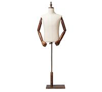SdaryWare Mannequin de présentation Vintage pour Homme, présentoir pour Magasin de Mariage, Demi-Corps réglable enveloppé