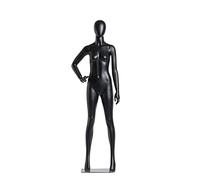SdaryWare Mannequin réaliste Amovible pour Femme, présentoir pour vêtements pour Femmes avec Base en métal, Torse de présentation, Noir