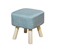 SdaryWare Repose-Pieds en Lin, Pouf, Banc à Chaussures, Repose-Pieds, siège de vanité, siège rembourré Rond Compact et Doux, pour Salon, Chambre à Coucher, Meubles décora