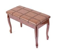 SdaryWare Tabouret de Piano avec Rangement pour Musique, Banc de Clavier de Piano Confortable, Coussin de siège Doux pour Professionnels, Usage Domestique, enseignement de Beaux pa,Teakwood Brown