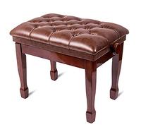 SdaryWare Tabouret de Piano, Banc de Piano avec Pieds en Bois Massif, Banc de Clavier, Coussin Doux, étanche, Plage réglable 49-59 cm, Adultes et Enfants, Beaux paysages,2