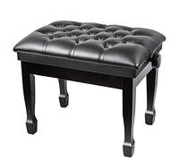 SdaryWare Tabouret de Piano, Banc de Piano avec Pieds en Bois Massif, Banc de Clavier, Coussin Doux, étanche, Plage réglable 49-59 cm, Adultes et Enfants, Beaux paysages,4
