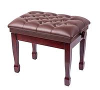 SdaryWare Tabouret de Piano, Banc de Piano avec Pieds en Bois Massif, Banc de Clavier, Coussin Doux, étanche, Plage réglable 49-59 cm, Adultes et Enfants, Beaux paysages,3