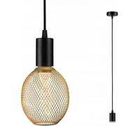 Sdb Suspension Ravi E27 Max60w D80mm Métal Noir 230v Ip44 Sans Ampoule