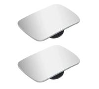 SDBWUYBYG Vitre de rétroviseur Compatible avec Universel | Rearview Small Round Reversing Artifact Blind Spot Reflection 360 Degree Wide-Angle(Square)