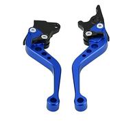 SDCDKLPEPT Levier de frein de moto, 1 paire de poignée de levier de frein à tambour d'embrayage de moto en aluminium CNC Levier d'embrayage et de frein hydraulique( Blue)