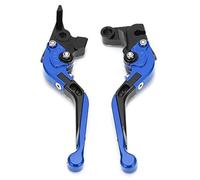 SDCDKLPEPT Levier d'embrayage de frein moto, 1 paire poignées réglables gauche et droite, accessoire en aluminium pour XJ6 Diversion FJ MT FZ FZ6R Levier d'embrayage et de frein hydraulique(Blue)