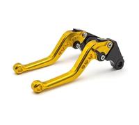 SDCDKLPEPT Leviers d'embrayage de Frein 2022 2023 pour Enfield pour Hunter 350 Moto Levier réglable poignée Accessoires Guidon Levier d'embrayage et de frein hydraulique(Golden 147mm)